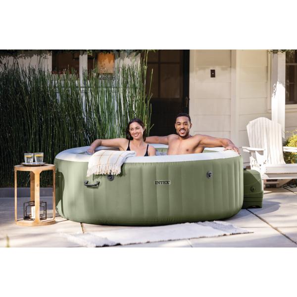 Intex 28426NP Nafukovací vířivka Purespa Bubble Massage Olive green (pro 4 osoby) (obrázek 10)