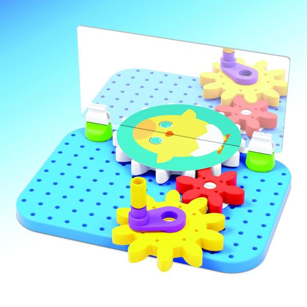 Quercetti Mirrorello – ozubená kolečka se zrcadlem