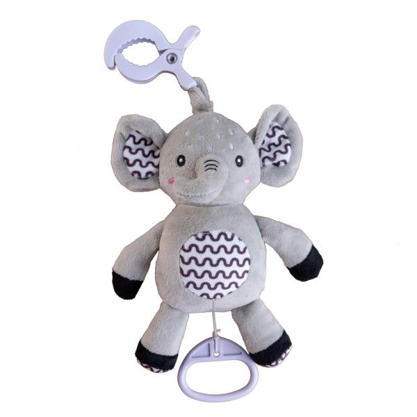 Slon babyted natahovací plyš 30cm závěs na postýlku/kočárek