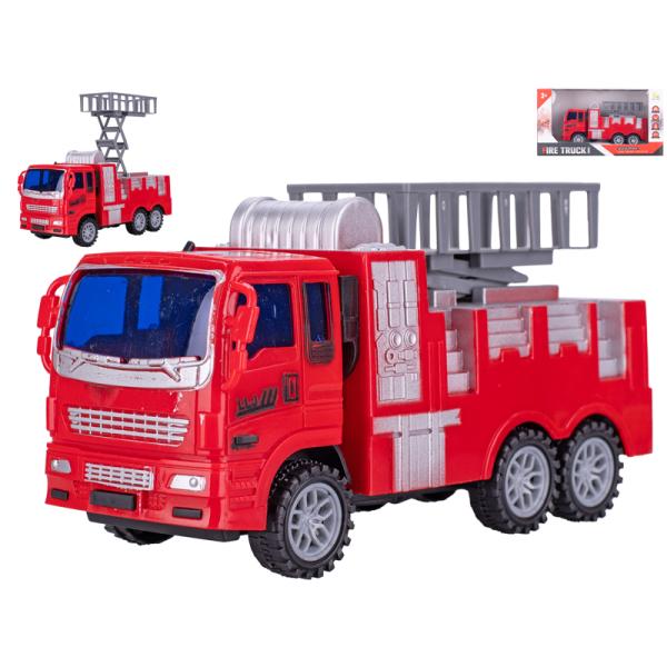 Auto hasiči 19cm s plošinou na setrvačník