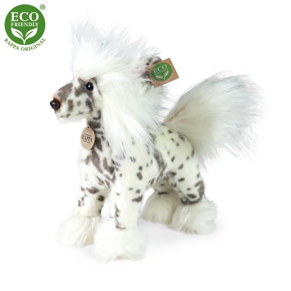 Plyšový pes čínsky chocholatý stojaci 25 cm ECO-FRIENDLY