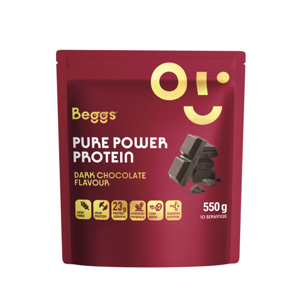 Beggs Pure Power Protein Dark Chocolate (550 g)