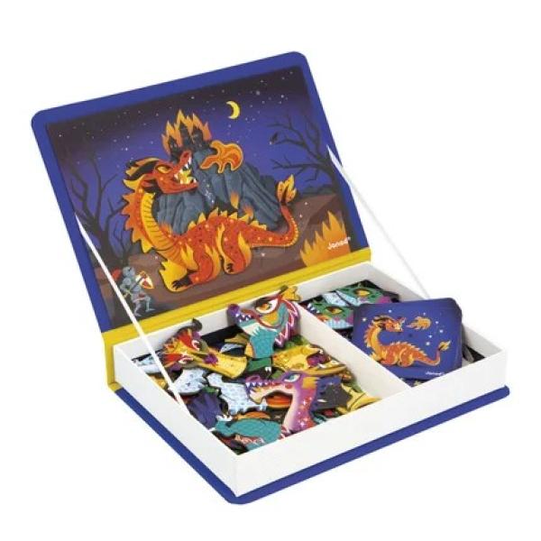 Janod Magnetibook Draci Magnetická kniha pro děti