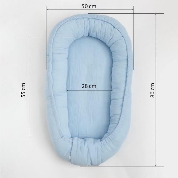 Mušelínové hnízdečko pro miminko New Baby bílá (obrázek 6)