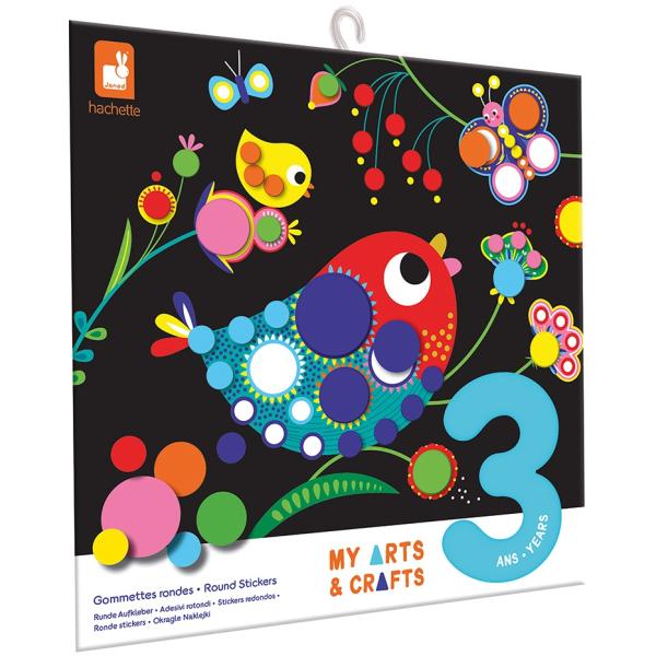 Janod My arts&crafts Kreativní sada Kulaté nálepky