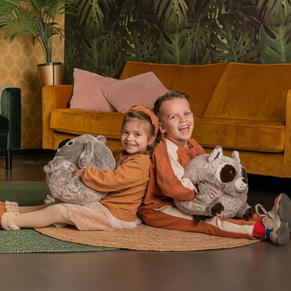 Cozy Noxxiez HW712 Mýval – hřejivý plyšový polštář 3 v 1