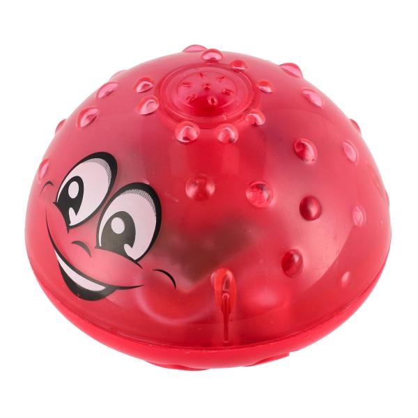 Hračka do vody Fontánka striekacia plast červená na batérie so svetlom