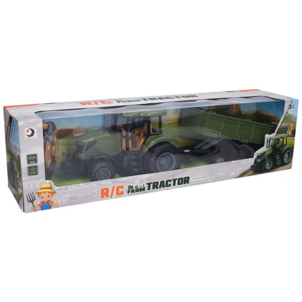 Traktor s vlečkou RC na dálkové ovládání 40 cm