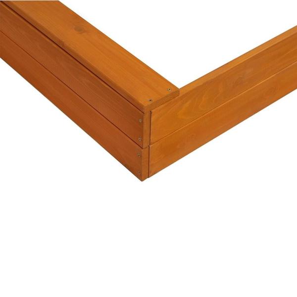 Dětské dřevěné pískoviště se stříškou Baby Mix 120×120 cm modré-bílé