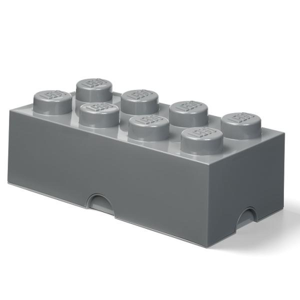 LEGO® úložný box 8 - tmavě šedá 250 x 500 x 180 mm