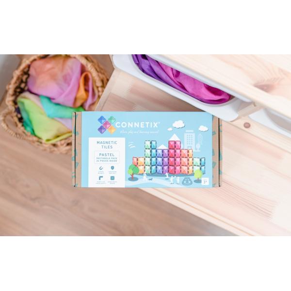CONNETIX® Pastel Rectangle Pack magnetická stavebnice 24 ks (obrázek 7)