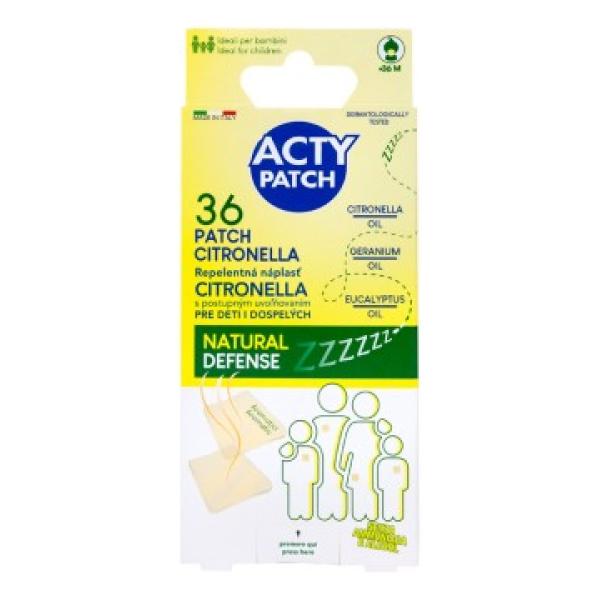 ActyPatch Repelentní náplast Citronella s postupným uvolňováním 36 ks