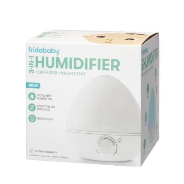 FRIDABABY Breathe Frida 3v1 – zvlhčovač vzduchu, difuzér a noční světlo