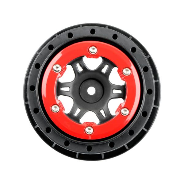 Pro-Line disk 2.2/3.0" Split Six predný H12 červeno-čierny (2)