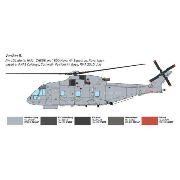 Model Kit vrtulník 1486 - AW-101 Merlin HM.1 (1:72) (obrázek 5)