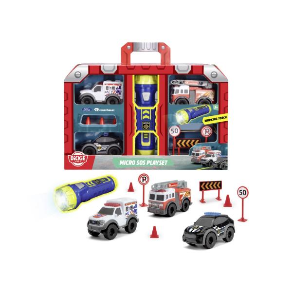 Dickie SOS Mikro Set s baterkou 9 cm