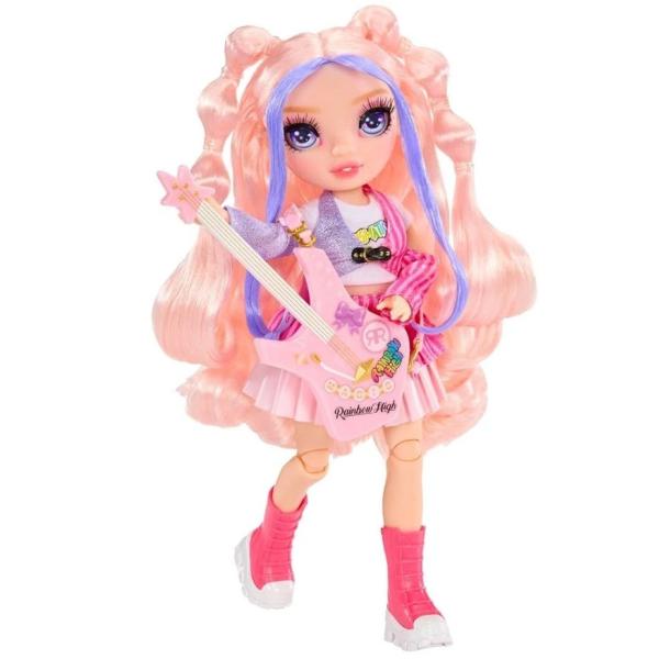 Rainbow High Junior Fashion panenka v rockové kapele - Bella