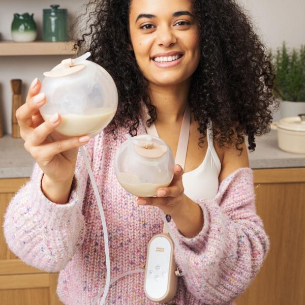 CANPOL BABIES Odsávačka mateřského mléka do podprsenky dvojitá MilkShell