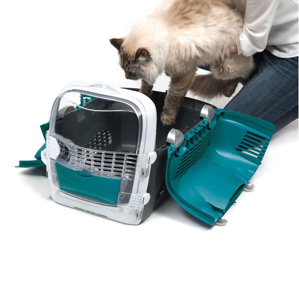 Přepravka Catit Cabrio tyrkysová