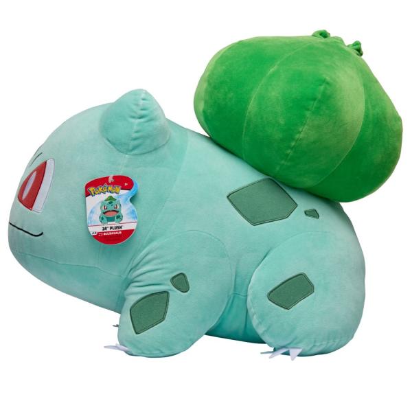 Pokémon Squishmallows Orbico Bulbasaur plyš 60 cm (obrázek 3)