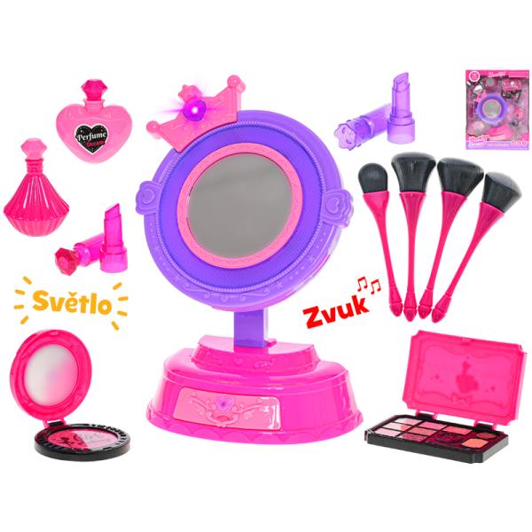 Sada krásy se zrcadlem 25x16cm na baterie se světlem a zvukem