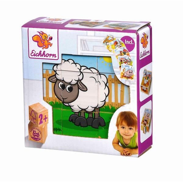 Kostky s obrázky zvířátek z farmy