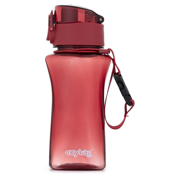 Fľaša OXY TWiST 400 ml pastel red