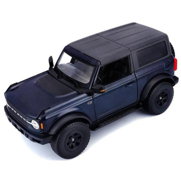 Maisto - 2021 Ford Bronco Wildtrak, metal modrý, 1:18