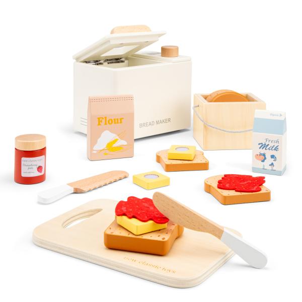 New Classic Toys Dřevěná pekárna na chléb s doplňky (obrázek 4)