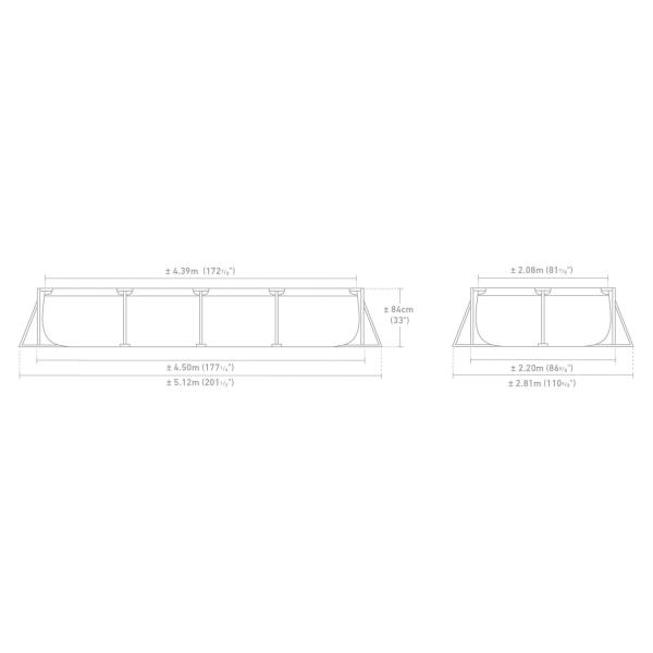 Intex 28274 Bazén Rectangular Frame Pool 450 x 220 x 84cm s kartuš. filtrací (obrázek 10)