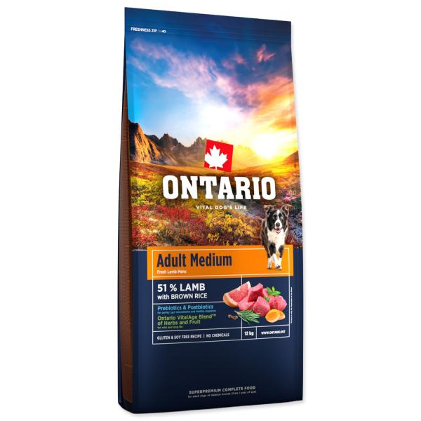 Krmivo Ontario Adult Medium Lamb & Brown Rice 12kg (obrázek 5)