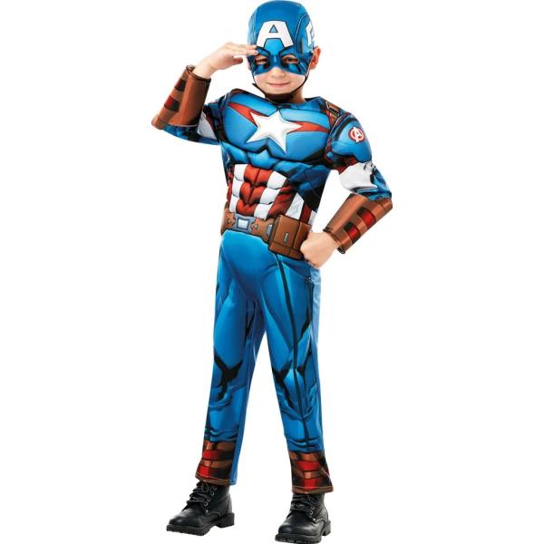 AVENGERS Kapitán Amerika BL dětský kostým velikost XS(110-116cm)