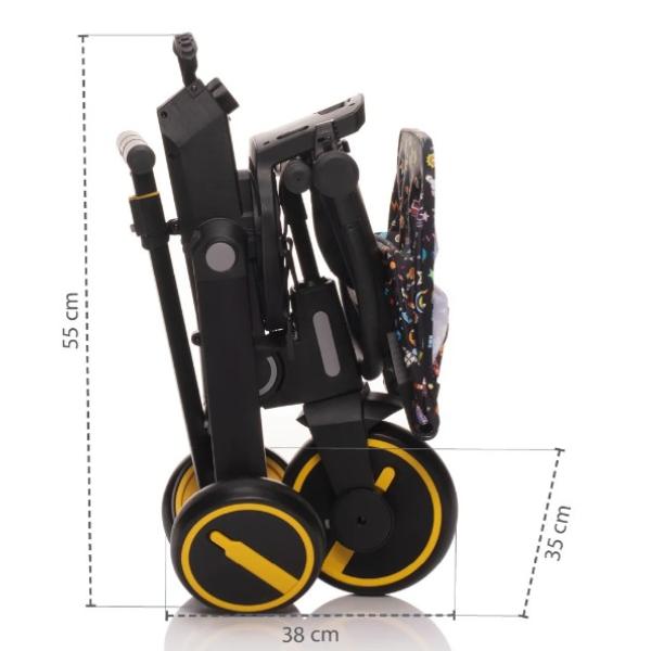 Tříkolka Nova 2, Cosmic Black (obrázek 9)