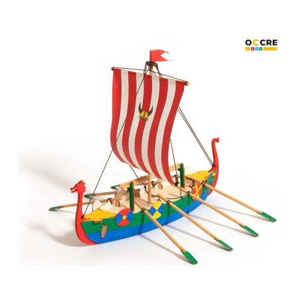 OCCRE Vikingská loď stavebnice pro děti (obrázek 4)