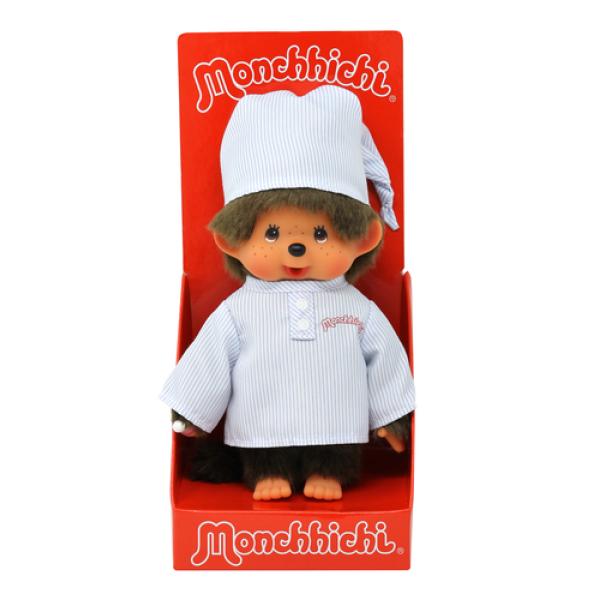 Monchhichi Mončiči chlapec v pruhovaném pyžamu 20cm