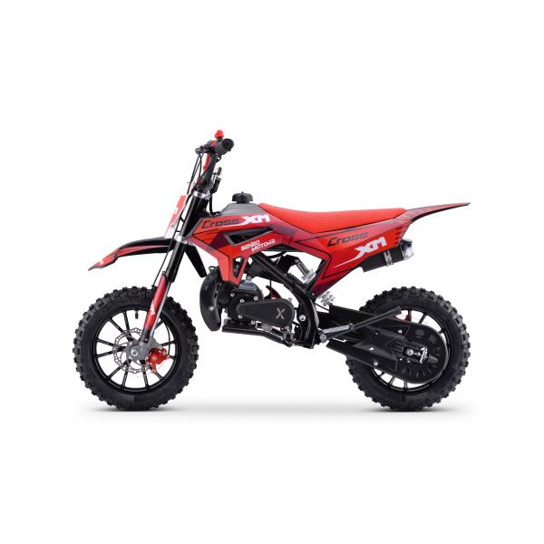 Benzínová motorka pro děti Beneo Motors CROSS XM červená - 50cm3 (obrázek 6)