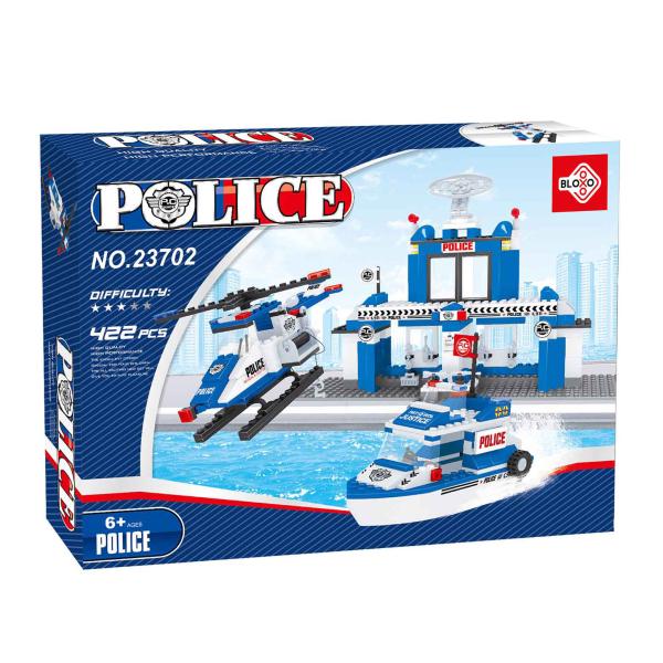 Kompatibilná stavebnica BLOXO polícia stanica 370 ks