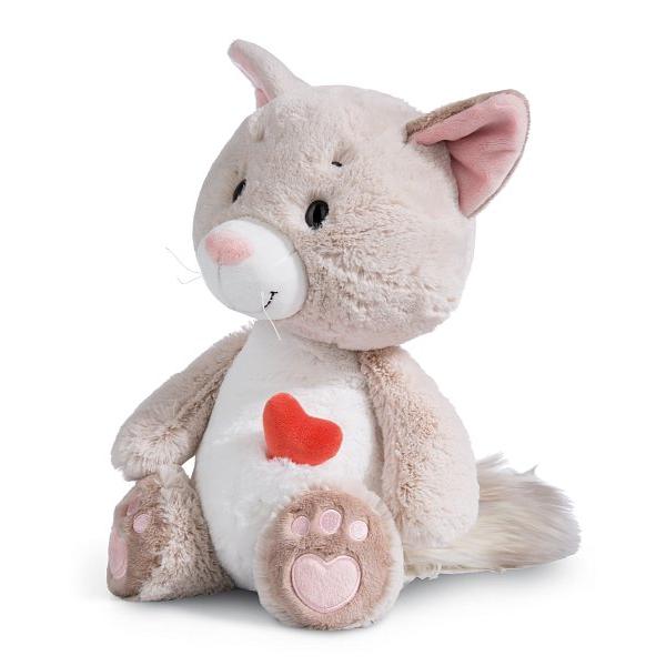 NICI plyš Love Kočička huňatá 25cm, sedící, GREEN (obrázek 5)