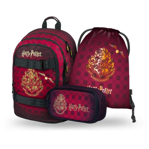 Baagl Zaino Per La Scuola, Set Da 3 Pezzi, Borsa Per La Scuola A Partire Dalla 3A Classe, Zaino Per La Scuola Elementare Con Cintura Toracica, Zaino Ergonomico Per La Scuola, Harry Potter Hogwarts-image