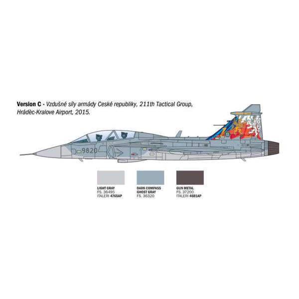Model Kit letadlo 91216 - JAS-39 Twin Seater (1:72) (obrázek 6)