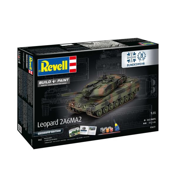 Gift-Set tank 05631 - 70 Years Bundeswehr: Leopard 2 A6A2 (Exclusive Edition) (1:35)