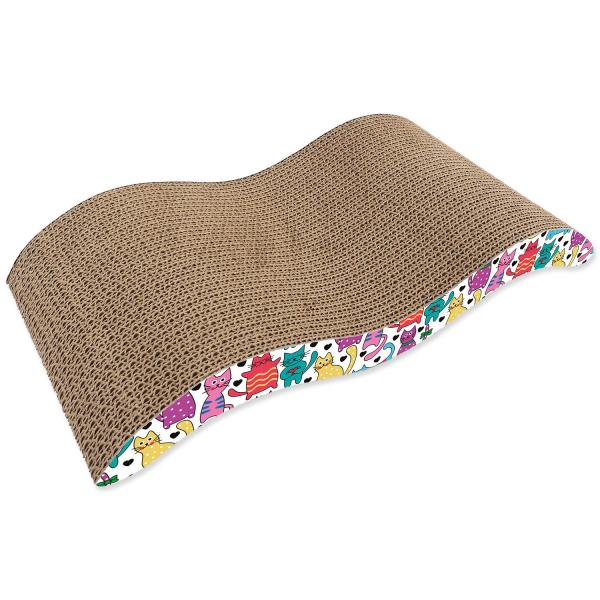 Škrábadlo Magic Cat Wave 5 kartonové 43x22x4cm (obrázek 4)