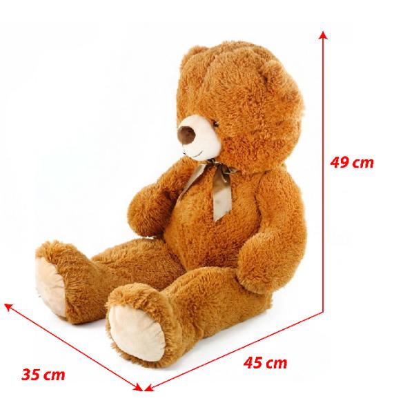 Velký plyšový medvěd Oskar s visačkou, 90 cm (obrázek 5)