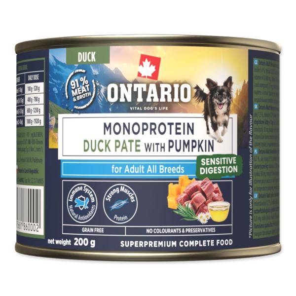 Konzerva Ontario Adult monoprotein kachní paté s dýní 200g (obrázek 3)