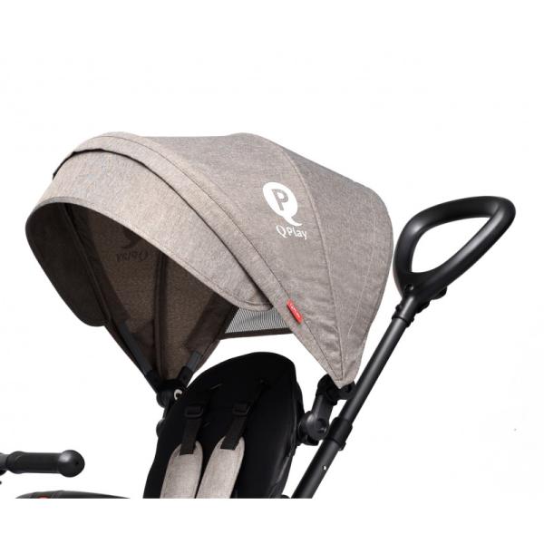 QPLAY Trojkolka Rito air gel (Guma) Šedá