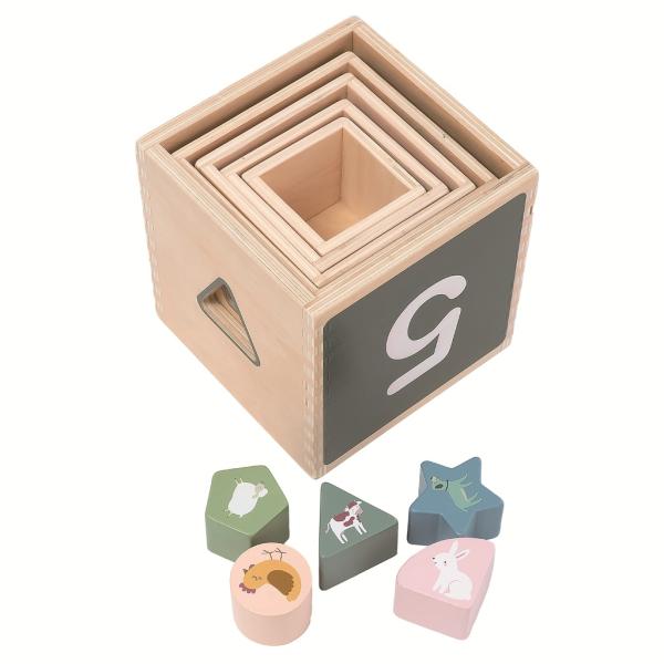 2Kids Toys Skládací věž z kostek Farma (obrázek 3)