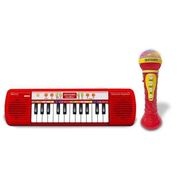 Bontempi Set mini klávesnice a karaoke mikrofónu