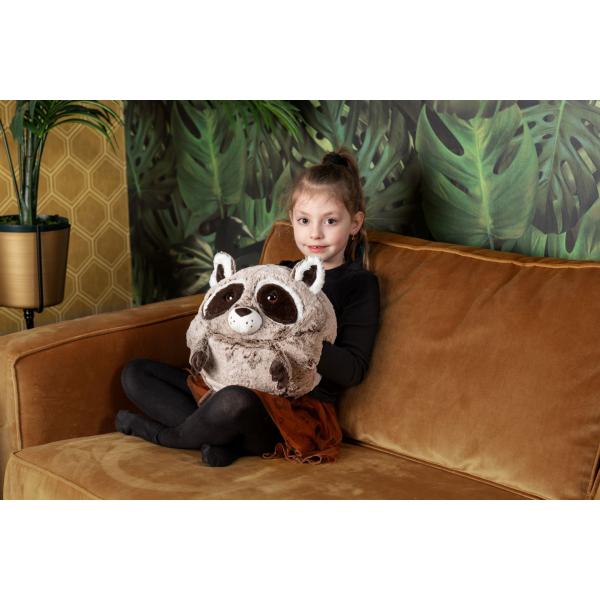 Cozy Noxxiez HW712 Mýval – hřejivý plyšový polštář 3 v 1