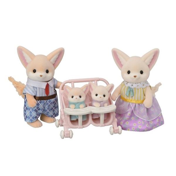 Sylvanian Families Rodina lišek Fenek s dvojčaty