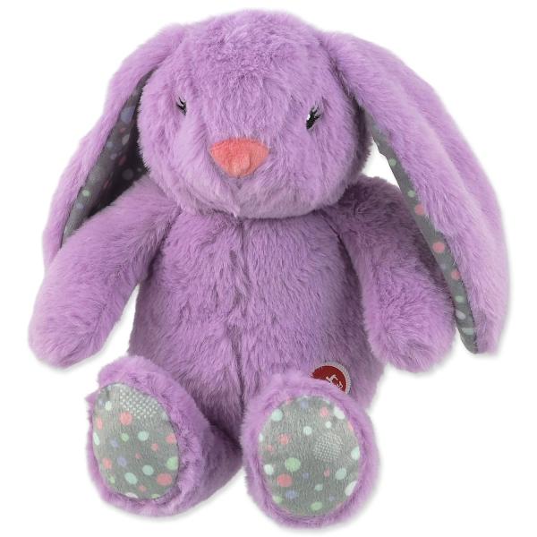 Hračka Dog Fantasy Cuddle Zajíček s tlukoucím srdcem fialová 29cm (obrázek 7)